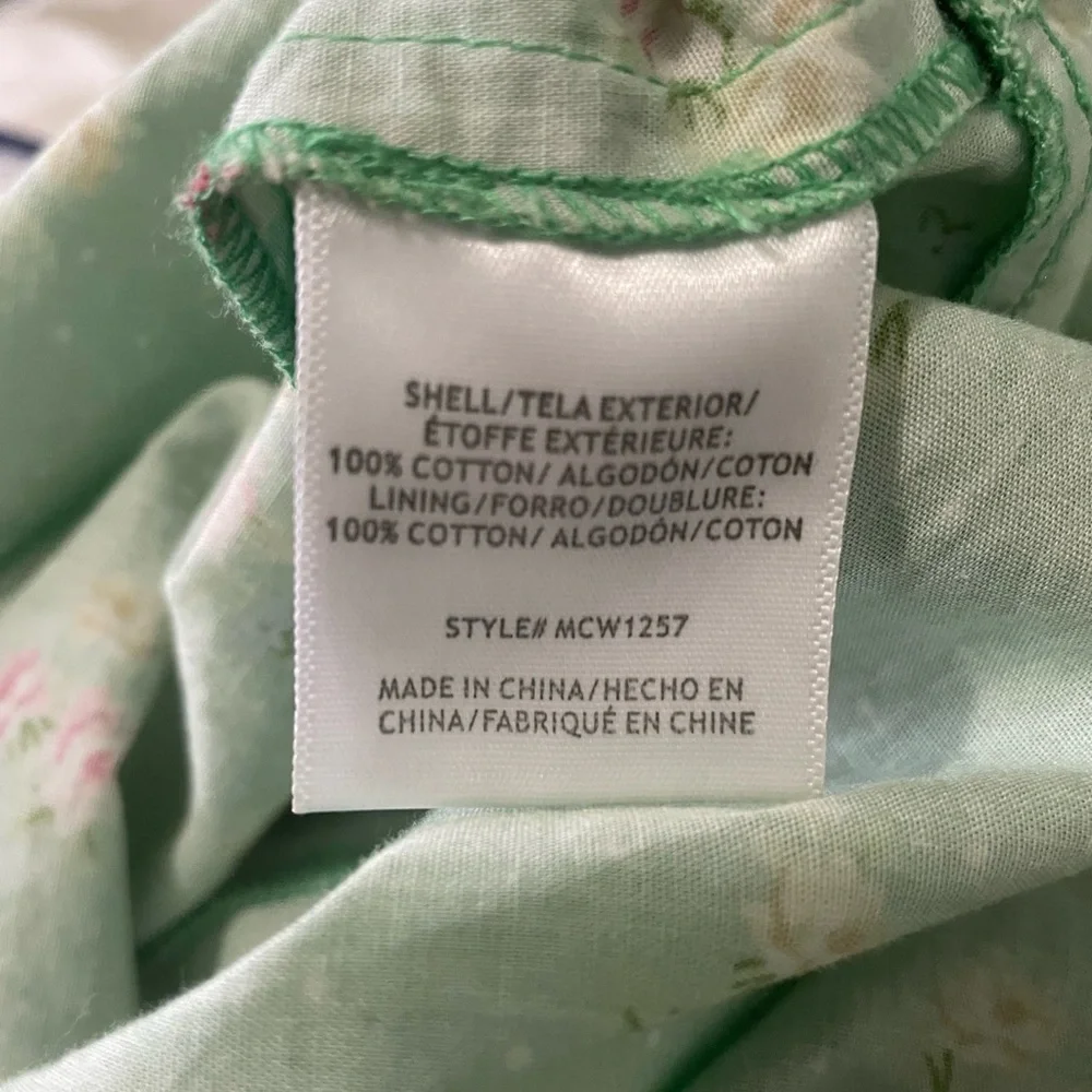 Gunne Sax for ModCloth 2025 Green Floral Sundress 1X - Picture 4 of 5
